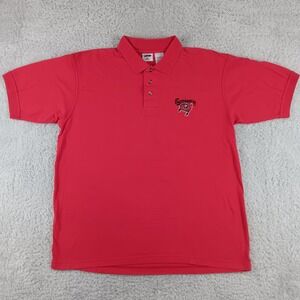 Vintage 2000 Tampa Bay Buccaneers Polo Shirt Mens XL Red The Edge NFL Cotton